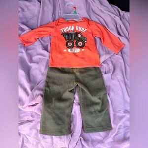healthtex Orange Graphic Kids Matching Set Top